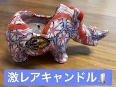キャンドル　　スワジランド　アフリカ　南アフリカ　サイ　アニマル　ろうそく　希少