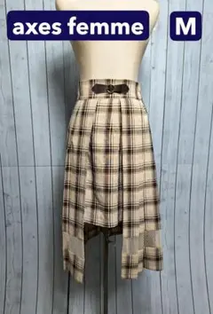 レディース✨axes femme✨Mサイズ✨フレアスカート✨チェック柄