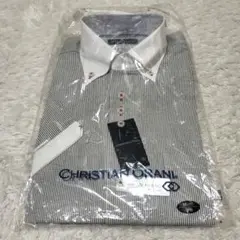 新品！CHRISTIAN ORANI ストライプ半袖シャツ Mサイズ39