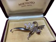 ア*ラ様 美品 MIKIMOTO ミキモト K14 パール ブローチ 愛子様着用 愛子さま23歳の品格 胸元に輝くブローチは完売品の「ミキモト