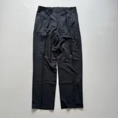 ポロバイラルフローレン 90s 2タックスラックス ネイビー シルク C437