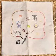 猫ハンカチ