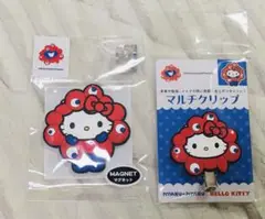 ミャクミャクサンリオなりきり　ハローキティ　マグネット　マルチクリップ大阪万博