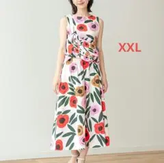未使用 XXL ユニクロマリメッコ タンクトップ リネンブレンドスカート