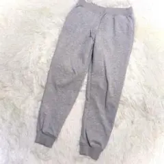 ユニクロ スウェットパンツ(L)裏起毛 ヒートテック グレー シンプル 部屋着