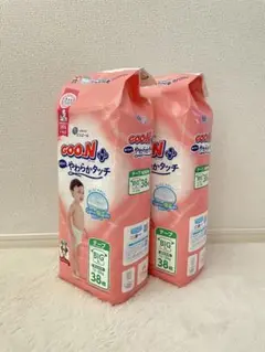 【新品】Goo.Nグーン やわらかタッチ BIGサイズ テープ 38枚入り×2