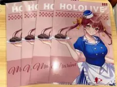ホロライブ 宝鐘マリン クリアファイル 4枚セット