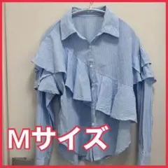 マーメイドシャツ マリン フリルシャツ ストライプ柄