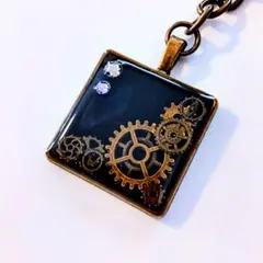 歯車デザインのキーホルダー