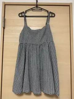 しまむら ギンガムチェックが可愛いキャミソール L
