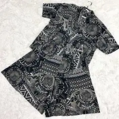 MILAN D'OR【希少】セットアップ　薄手　レーヨン　総柄　シャツ　パンツ
