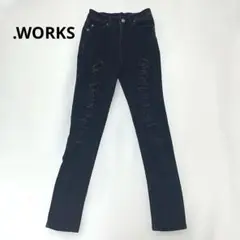 ワークス ダメージ 黒スキニー 61〜89