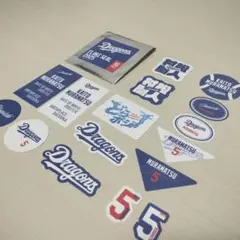 中日ドラゴンズ 村松開人 フレークシール 2025 5 ステッカー