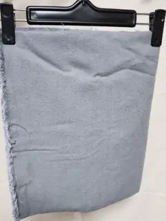 生地　ウォッシュ起毛　くすみブルー　108cm×100cm