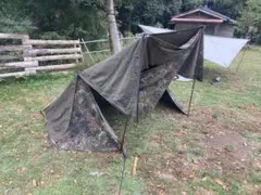 10/31まで値下中！【美品】オーストリア軍幕スワンプカモ 1枚