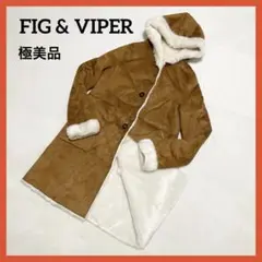 Pira　FIG & VIPER パッチワークファーコート 2025年最新】フィグアンドヴァイパー レディース 毛皮・ファー