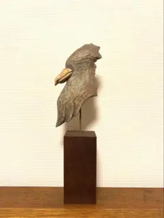 苔むす木工　オブジェ　鳥