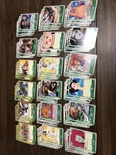 ワンピース ロマンスドーン 緑デッキ素材 4枚×18種類