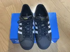 adidas Superstar ブラック/ホワイト US9