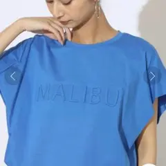 スコットクラブ　MALIBUロゴT （ブルー）　ロゴTシャツ