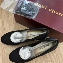 aqui agora グリッター　パンプス　ブラック　フォーマル S