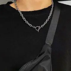 j39○ヒット商品☆マンテル ネックレス 8mm チェーン 男女兼用 125