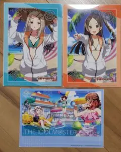 【新品】学園アイドルマスター クリアビジュアルポスター2 3枚セット