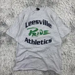 アメリカリーズビル高校カレッジTシャツ/両面プリント/アメリカ古着/グレー