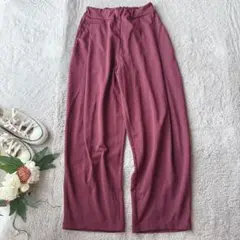 美品(M)アンティカ/ストレッチワイドパンツ/ズボン/イージー/ウエスト後ろゴム