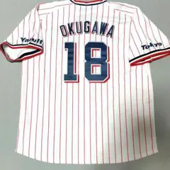 奥川恭伸 ヤクルトスワローズ 刺繍 ユニフォーム L NPB
