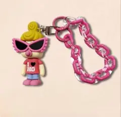 ヒスミニ フィギュアキーホルダー 鎖 ピンク ヒステリックミニ