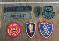US AIR FORCE 刺繍 ワッペン セットアメリカ 軍 ヴィンテージ