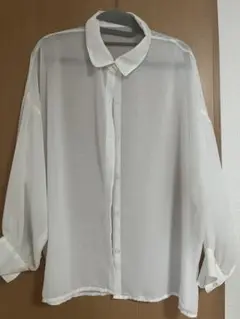 GRL ホワイト 長袖シャツ