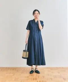 【CNさん専用】and myera ダブルボタンのデニムワンピース