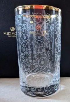 【未使用品】　貫入グラス　丸コップ　５客揃い　輝き　ゴージャス　美品 PARIS MIKI Collection CSR-3326U ゴールド（ブラウン）51