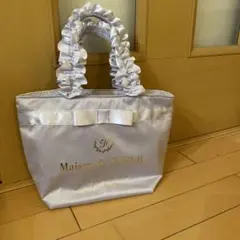メゾンドフルール　フリルハンドル　トートバッグ