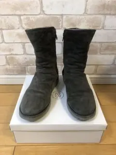 ugg*アグ*グレー*ムートンブーツ*us9