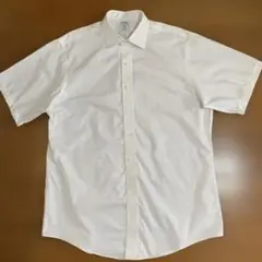 Brooks Brothers ホワイト半袖シャツ 161/2-35
