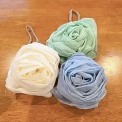 ☆❣️ローズバスフラワー メッシュバスボール シャワーバススポンジ バスグッズ