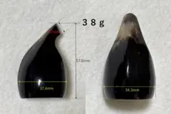 沖縄三線用　黒水牛丸型弾き爪　早弾き用　約5.76cm No55　一点物