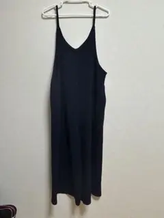紺　キャミワンピース ロング丈