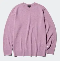 UNIQLO カシミヤニット XL パープル ユニクロ