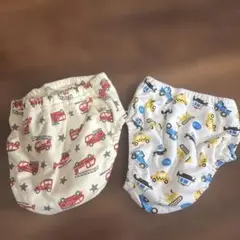 消防車・乗り物柄パンツ2枚セット