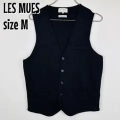 【0247】LES MUES ニット ベスト M ウール混 メンズ ビジネス