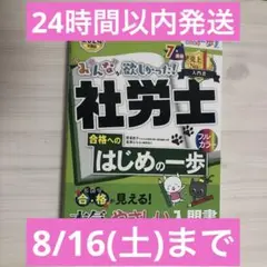 【美品】2024年度版 みんなが欲しかった! 社労士合格へのはじめの一歩