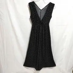 PAGE BOY　オールインワン　ノースリーブワンピース　ドット柄　F