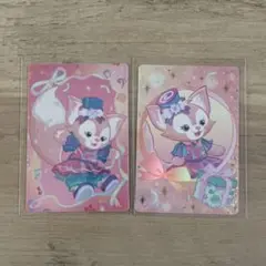 香港ディズニーランド 20周年 コレクタブルカード　リーナベル　2枚セット