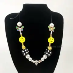 ◆新品◆大人気☆にこちゃん☆ネックレス☆スマイリー☆韓国☆サイコロ