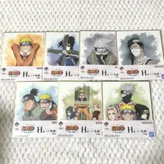 【一番くじ】NARUTO 波の国編 H賞ミニ色紙 セミコンプ