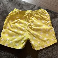 イエロー 水玉 半ズボン 90